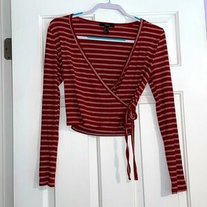Forever 21 Red Striped Top